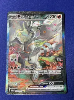 Pokemon TCG Reshiram EX White Flare Card 166/086 Near Mint Condition - Image 5