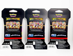Pokemon Mega Evolution Sleeved Booster Pack Lot of 3 Sealed - Image 2