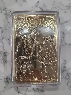 Burger King Gold-Plated Pokemon Card Charizard #006 with Pokeball 1999 Vintage - Image 2
