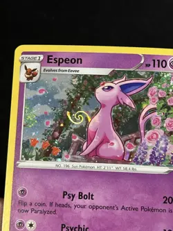 Espeon SWSH174 Holo HD GALAXY SWIRL Pokemon Fusion Strike 3-pack Blister Promo - Image 1