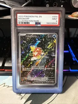 Pokemon TCG Magikarp Paldea Evolved 203/193 Illustration Rare PSA 9 W/ Guard - Image 1