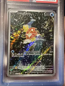 Pokemon TCG Magikarp Paldea Evolved 203/193 Illustration Rare PSA 9 W/ Guard - Image 4