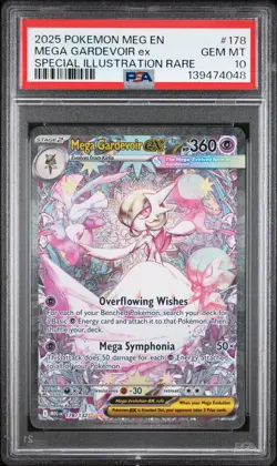 2025 POKEMON MEG EN-MEGA EVOLUTION #178 MEGA GARDEVOIR EX PSA 10 - Image 1
