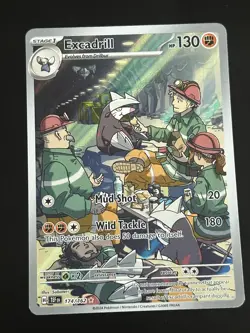 Excadrill 174/162 Temporal Forces Pokemon Full Art Illustration Rare Pack Fresh - Image 1