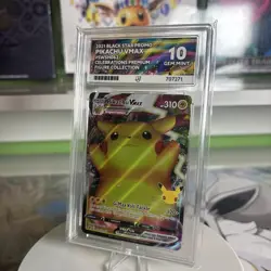 ACE 10 Gem Mint Pokemon SWSH062 Pikachu VMAX Celebrations Figure Collection - Image 2