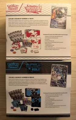 Pokemon TCG Black Bolt & White Flare ETB (Set of 2)! Factory sealed! - Image 2