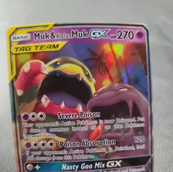 Pokemon TCG - Muk and Alolan Muk Tag Team GX - (Full Art) 61/214 - NM Condition - Image 5