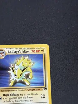 Pokemon TCG Lt. Surge's Jolteon Gym Challenge 28/132 WOTC Condition LP - Image 3