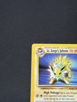Pokemon TCG Lt. Surge's Jolteon Gym Challenge 28/132 WOTC Condition LP - Image 5