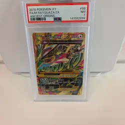 2015 pokemon xy FA/M rayquaza ex ancient origins psa 7 - Image 1