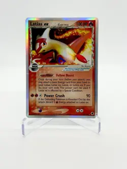 2006 POKEMON EX DRAGON FRONTIERS #95/101 LATIAS ex HOLO ULTRA RARE - MP - Image 1