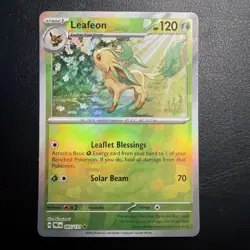 Leafeon (Master Ball Pattern) 005/131 SV: Prismatic Evolutions Pokemon TCG NM - Image 1
