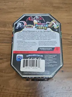 Pokemon TCG: Scarlet & Violet-Paldean Fates Tin (Shiny Charizard ex) Sealed - Image 2