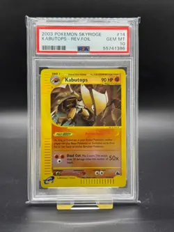 Pokemon - PSA 10 - Kabutops - Reverse Holo - #14 - Skyridge - Image 1