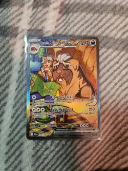 Pokemon TCG Arven's Mabosstiff EX 235/182 Sv10: Destined Rivals Rare - Image 1