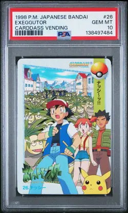 PSA 10 2025 CERT POP 31 EXEGGUTOR 1998 POKEMON JPN BANDAI CARDDASS VENDING #26 - Image 1