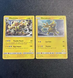 Pokemon Electabuzz & Electivire - 43/147 - Battle Academy - Pikachu Stamped - Image 1