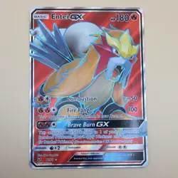 Pokemon Entei GX 71/73 Shining Legends Full Art Holo Ultra Rare English 2017 - Image 1