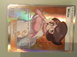 2017 Pokemon Trainer Wicke 147/147 Burning Shadows Holo N/M - Image 2