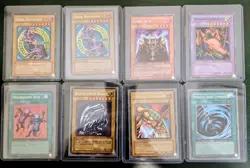 (8) 1996 Yu-Gi-Oh Original Holo Cards - Dark Magician, Blue-Eyes White Dragon, + - Image 1
