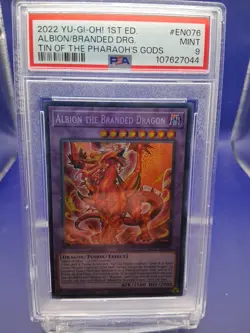 Albion the Branded Dragon EN076 Secret Rare - 1st Edition - NM Yu-Gi-Oh PSA 9 - Image 1