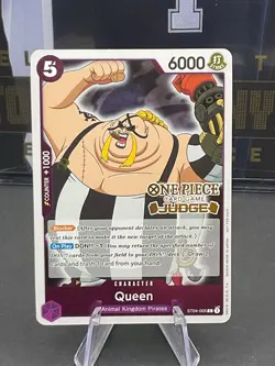 One Piece TCG Queen Judge Stamped ST04-005 English Promo - Image 1