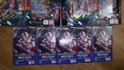 One Piece TCG Lot Illustration Box 5 & 6 Plus OP-5 Double Pack And 5 Sleeves - Image 4