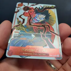 Monkey D. Luffy OP13 3rd Anniversary Winner One Piece TCG English ST01 012 Dent - Image 4