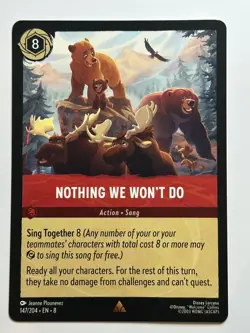 Nothing We Won't Do Rare Reign of Jafar 147/204 NM Lorcana Card - Image 1