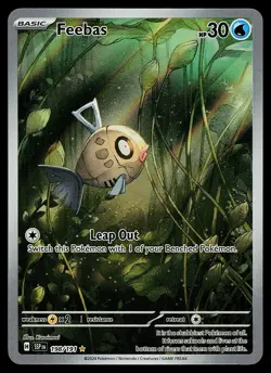 Pokemon Card - Feebas Surging Sparks 198/191 Holo Illustration Rare - Image 1
