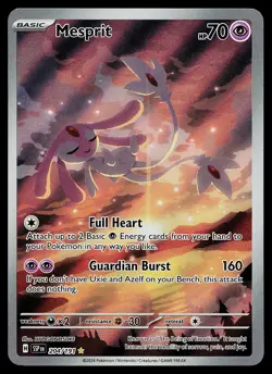 Pokemon Card - Mesprit Surging Sparks 204/191 Holo Illustration Rare - Image 1
