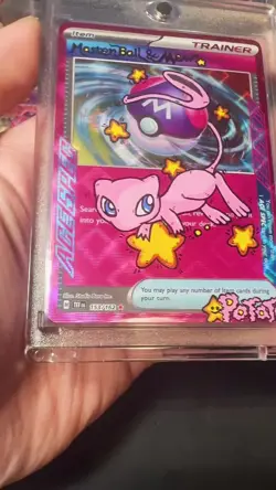 Pokemon TCG Mew Gold Star Hand draw DIY Master ball Energy Card ⭐ - Image 2