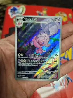 Tinkatuff Illustration Rare Paldea Evolved Pokemon Card 2023 Nintendo 217/193 - Image 1