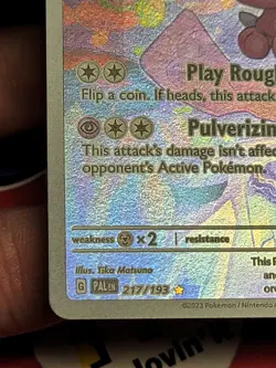 Tinkatuff Illustration Rare Paldea Evolved Pokemon Card 2023 Nintendo 217/193 - Image 5