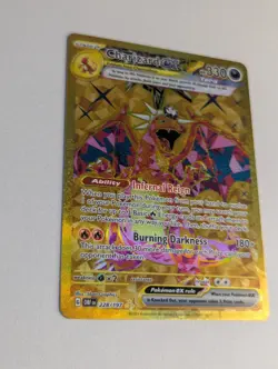 Secret Gold Hyper Rare Charizard EX Obsidian Flames 228/197 Pokemon card - Image 5