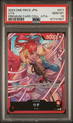 PSA 10 One Piece Japanese UTA P-011 Premium Card Collection - Image 1