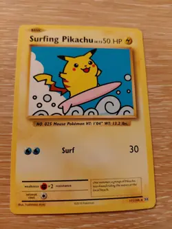 Pokemon TCG Surfing Pikachu Black Star Promo Card 28 - Image 1
