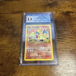 CGC 3.5 Charizard 1999 Base Set 4/102 Holo Pokemon Card - Image 1