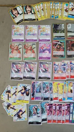 Reiju & Kata One Piece Card Game Card Lot Of 160 Cards TCG English!! Foils Rares - Image 5