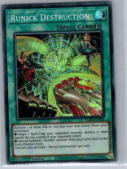 Runick Destruction TAMA-EN031 Tactical Masters - Yu Gi Oh Card - NM - Image 1