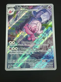 Pokemon TCG Tinkatuff Holo Illustration Rare Card Paldea Evolved 217/193 - Image 1