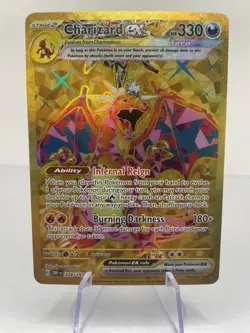 Charizard Ex 228/197 - Obsidian Flames - Hyper Rare Gold Card - Pokemon TCG NM - Image 1