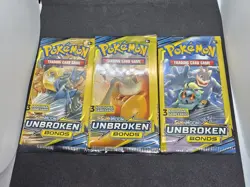 Pokemon Sun & Moon Unbroken Bonds Packs x3 3 card Lucario Charizard Machamp - Image 2