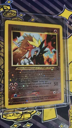 Entei 34 Black Star Movie Promo Reverse Holo Pokemon Card - Image 2