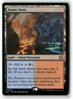 Steam Vents Lorwyn Eclipsed Magic The Gathering MTG NM Regular IN HAND - Image 1