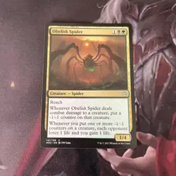 MtG Obelisk Spider - NM - Hour of Devastation - Image 1