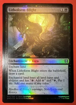 MTG: ZENDIKAR RISING , LITHOFORM, FOIL, NM, UNCOMMON , 109/280, ZNR - Image 1
