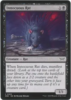 Innocuous Rat - 0103 - Duskmourn: House of Horror - MTG - Image 1
