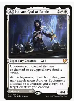 NM Halvar God of Battle, Sword of the Realms - MTG: Kaldheim - Free Shipping - Image 1