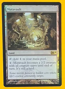 MTG MUTAVAULT (Foil) M14 (OldManMTG 003-252) - Image 1